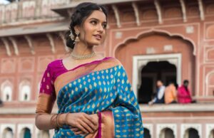 a women with marwadi saree