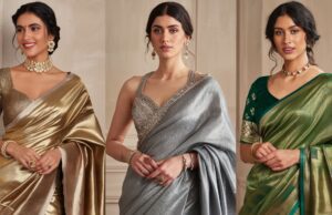 Metallic and Shimmering Sarees