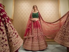 a indian beautiful women in Bridal Lehenga