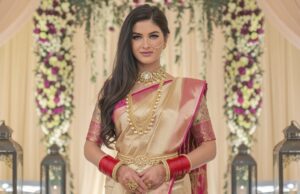 a beautiful indian women in Weddings saree