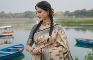 a indian beautifulwomen in Rajasthani Kota Doria Sarees