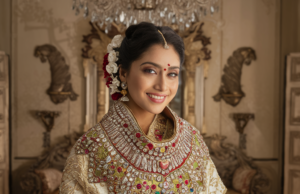 a beautiful indian women in Broach Stole