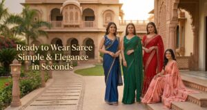 Ready to Wear Saree Simple Elegance in Seconds. wear saree in simple way