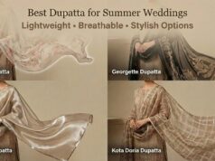 Best Dupatta for Summer Wedding in India – Lightweight, Breathable & Stylish Options