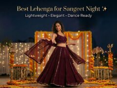 Best Lehenga for sangeet night Function (Lightweight & Stylish)