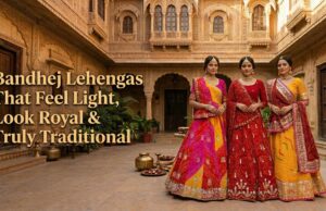 bandhej lehengas